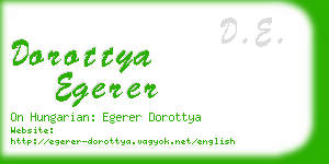 dorottya egerer business card